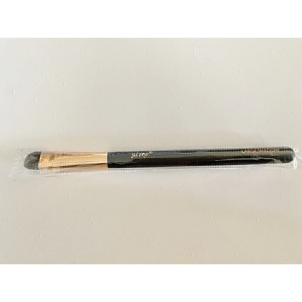 NEW Skone Black Handle Rose Gold Round Brush Tip Large Eyeshadow Makeup Brush